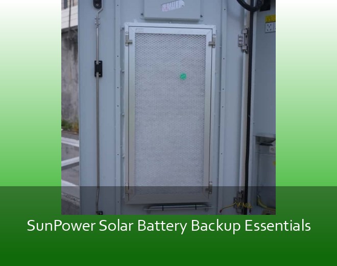 SunPower Solar Battery Backup Essentials